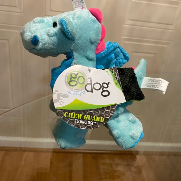 Brand New GoDog Toy With Clinker & Squeaker.9” - Picture 2 of 6